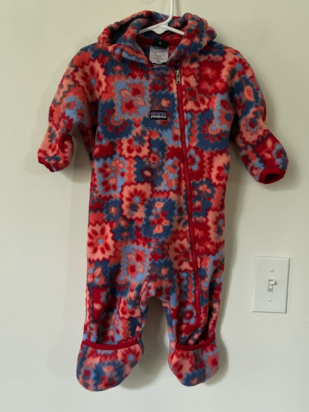 Patagonia Infant Baby Synchilla Fleece Bunting Hood Pattern